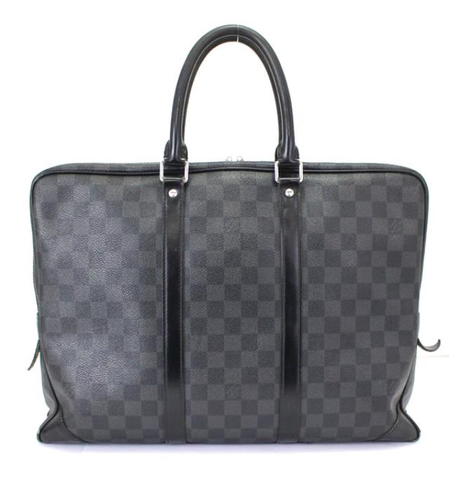 Louis Vuitton Porte Document Voyage Briefcase Business Bag Damier Graphite