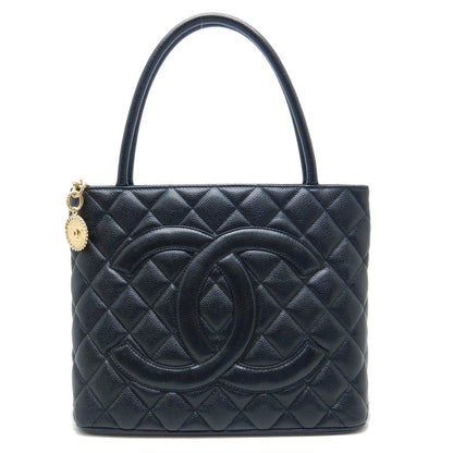 Chanel Reprint Tote Bag Caviar Skin Black