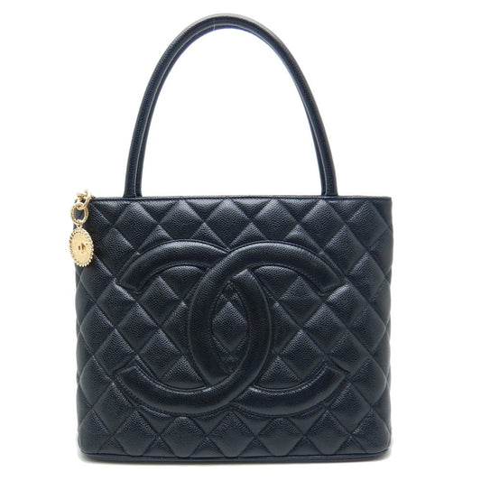 Chanel Reprint Tote Bag Caviar Skin Black