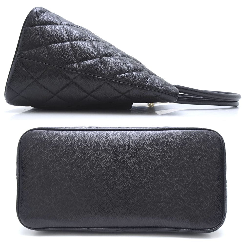 Chanel Reprint Tote Bag Caviar Skin Black