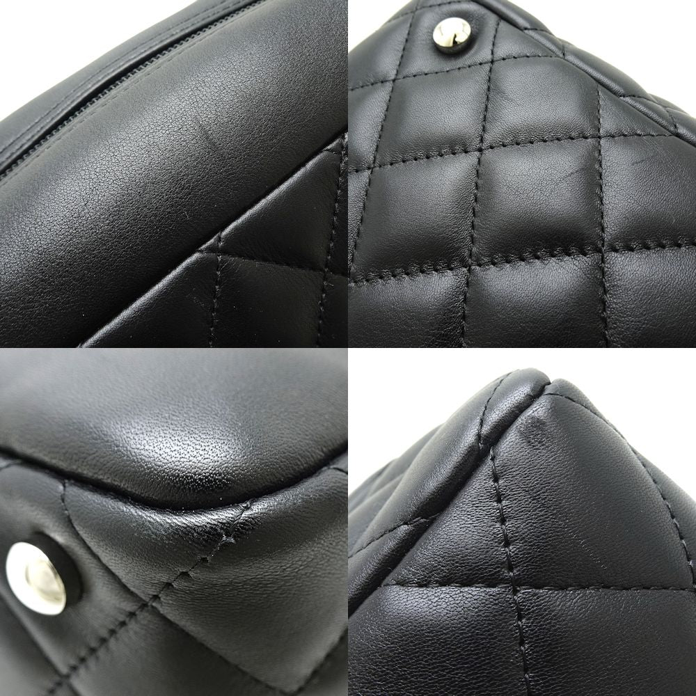 Chanel Cambon Bowling Bag Lambskin Black Handbag
