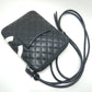 Chanel Cambon Line Shoulder Bag Diagonal Lambskin Black White