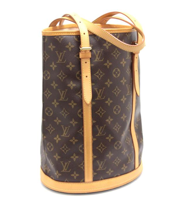 Louis Vuitton Bucket GM Shoulder Tote Bag Monogram