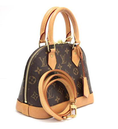 Louis Vuitton Alma BB 2way Handbag Diagonal Monogram Brown
