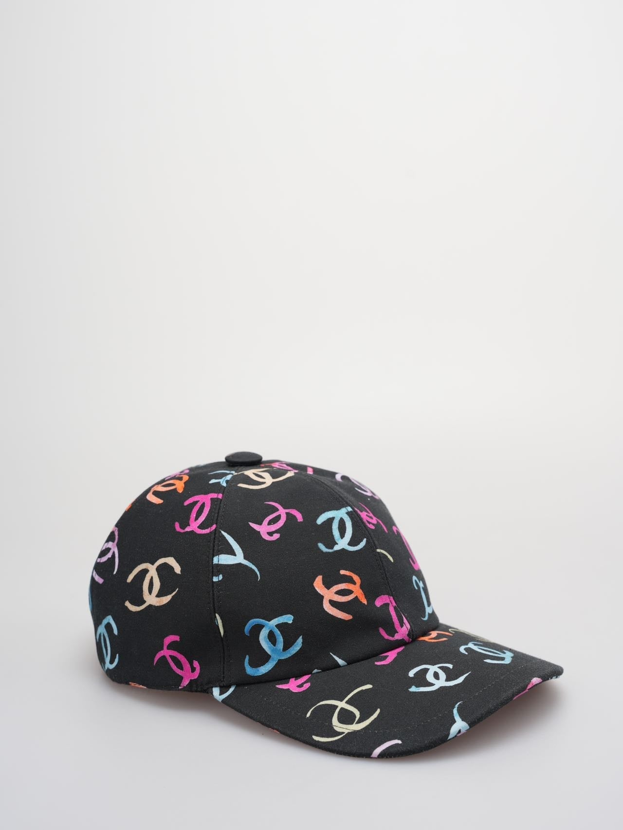 Chanel Black Hat with multicolor CC Logos from the latest 24S collection