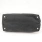Prada Logo Nylon Leather Tote Bag Shoulder Bag Black BR4842