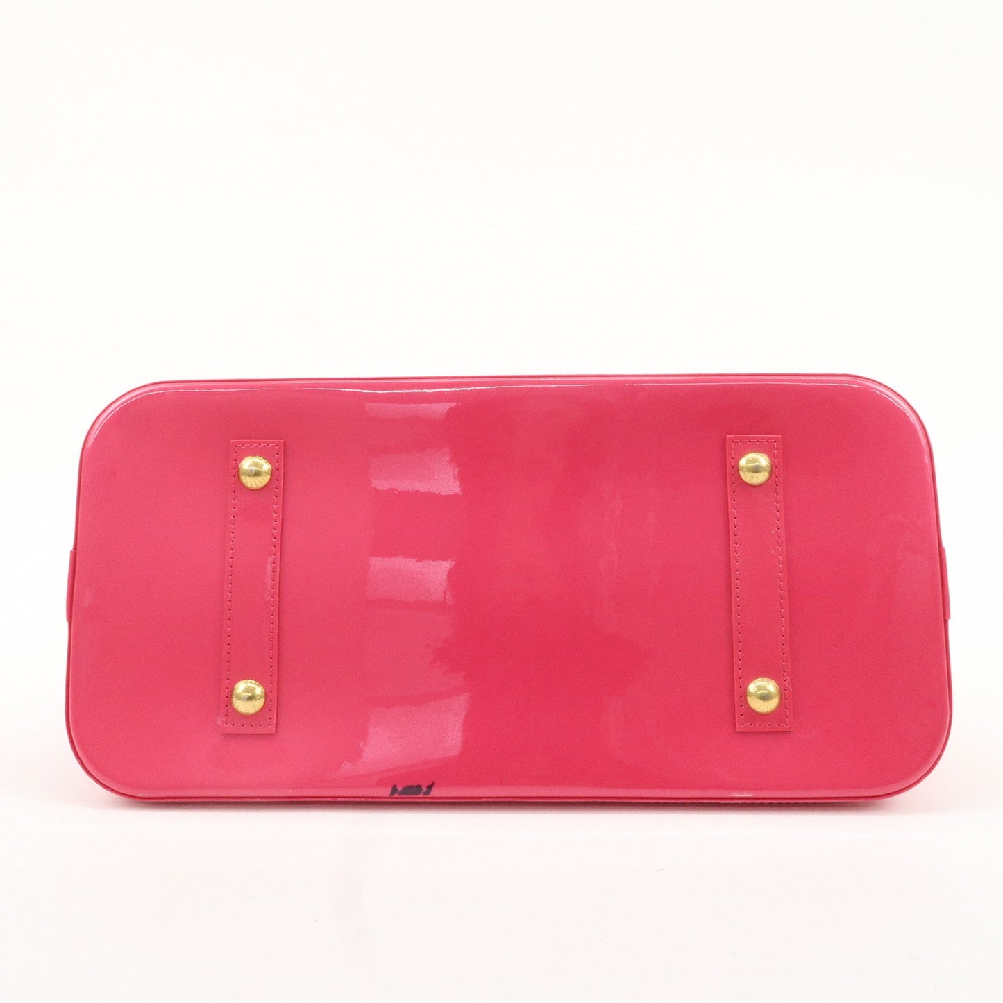 Louis Vuitton Monogram Vernis Alma MM Rose Hand Bag M93686