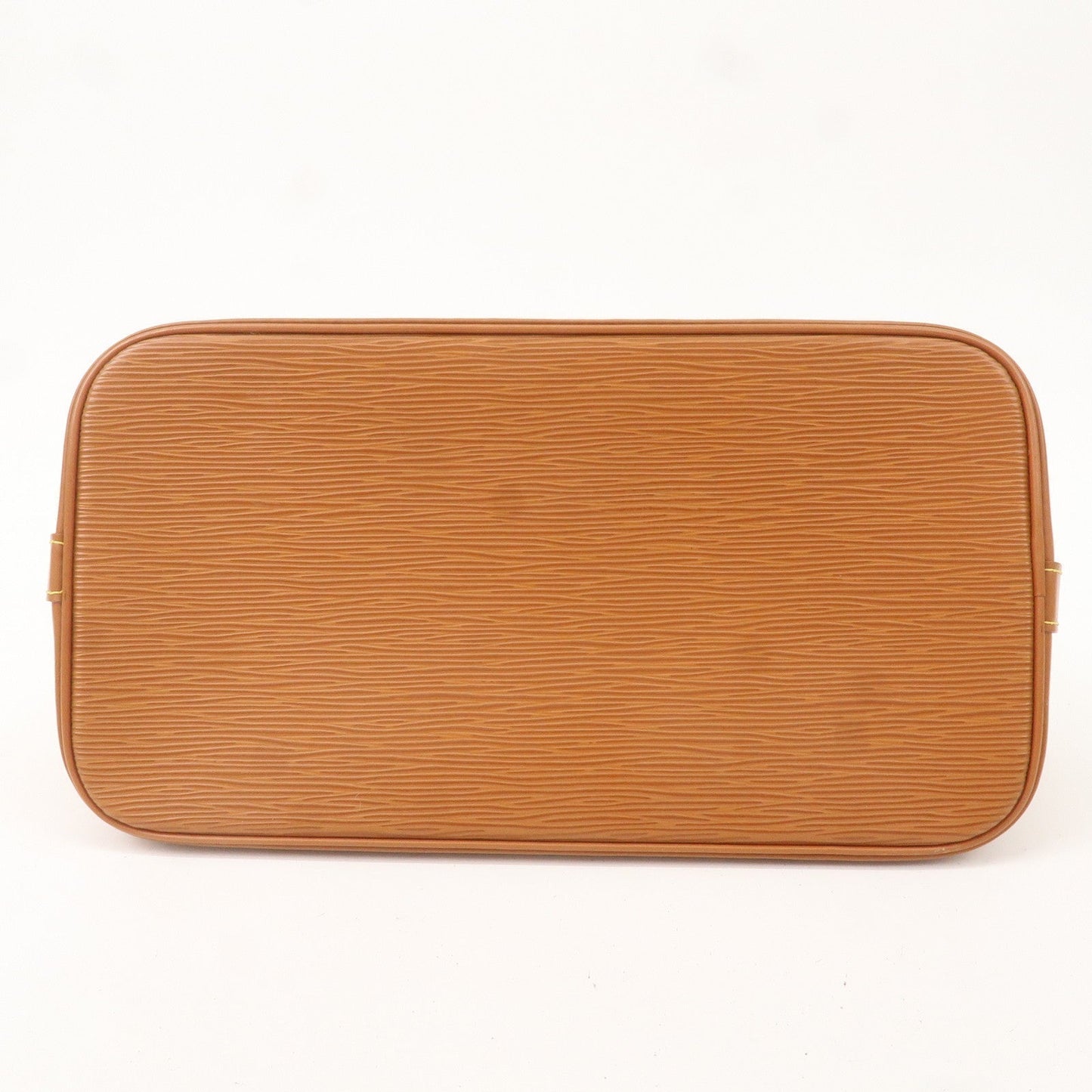 Louis Vuitton Epi Leather Alma Hand Bag Zipang Gold M52148