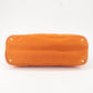 Prada Nylon Leather Tote Bag Shoulder Bag Orange BR4634