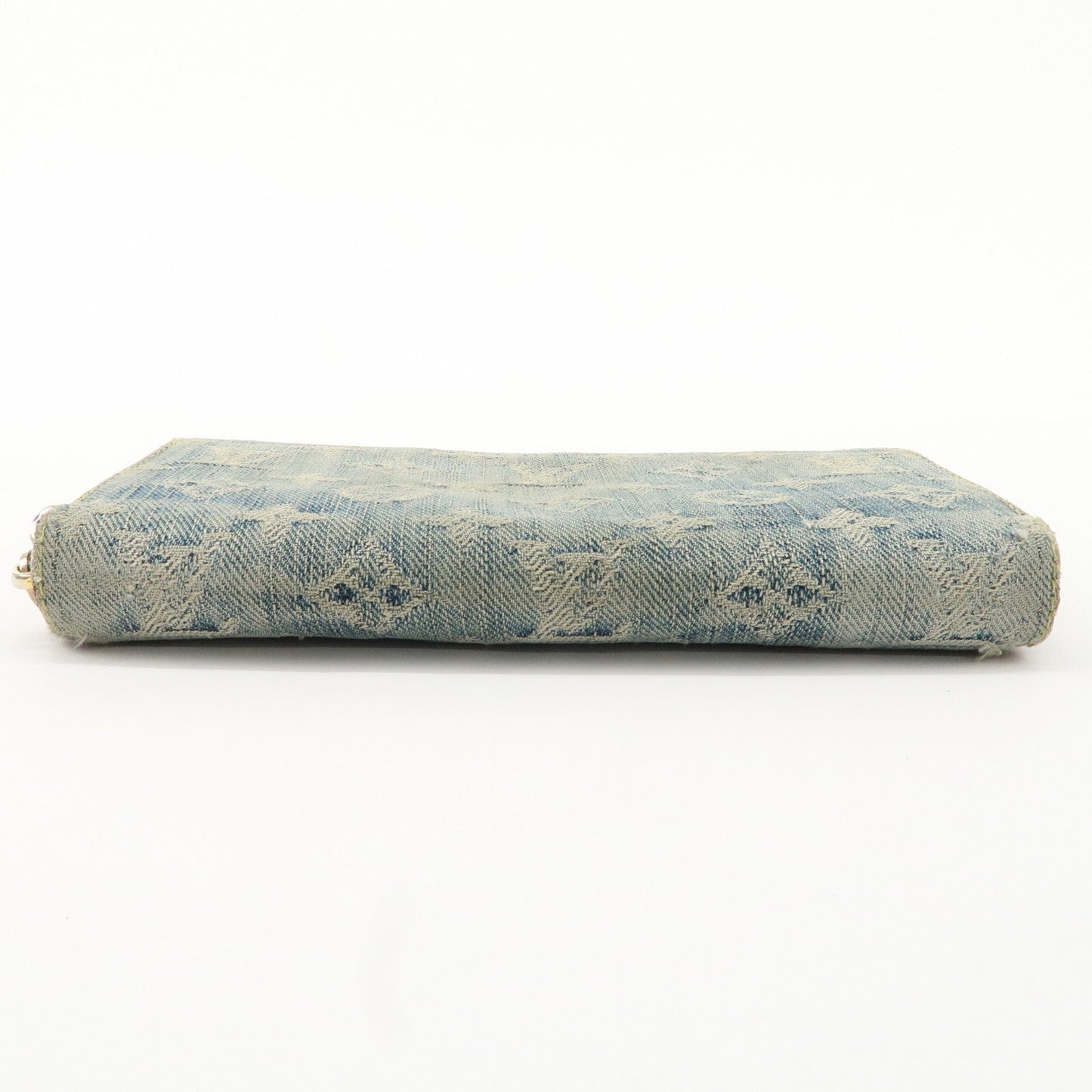 Louis Vuitton Monogram Denim Zippy Long Wallet Blue M95341