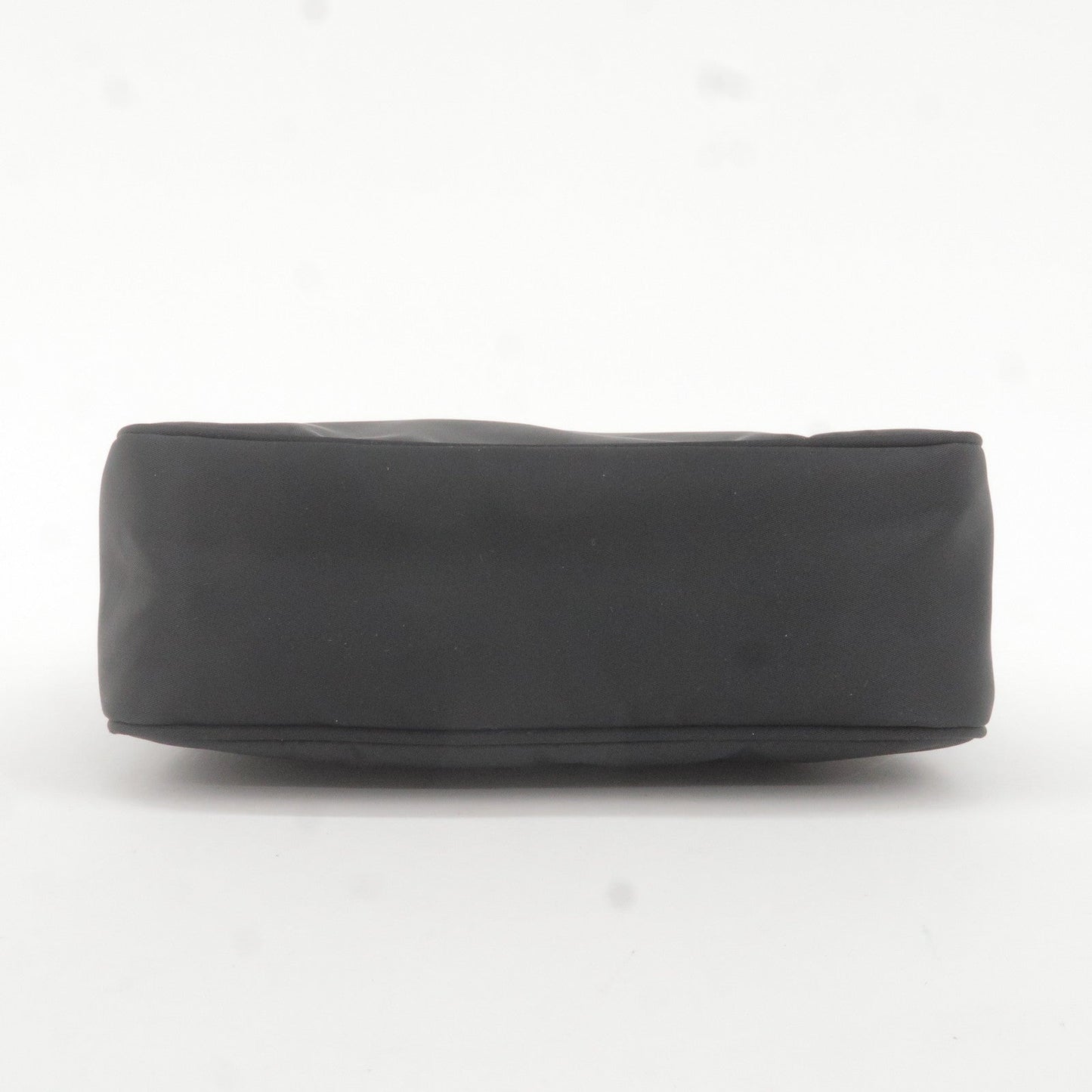 Prada Logo Nylon Hand Bag Pouch Purse NERO Black