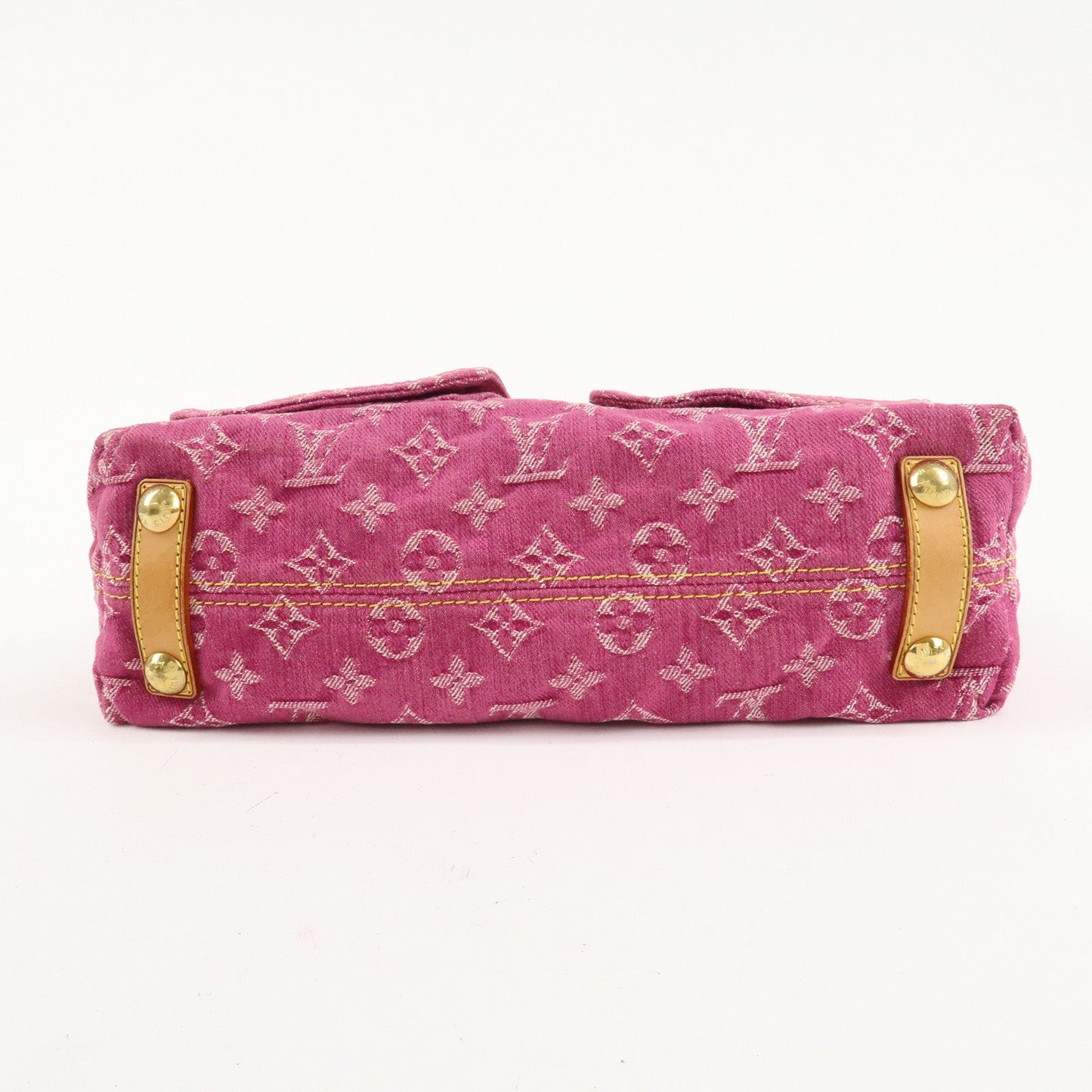 Louis Vuitton Monogram Denim Baggy PM Shoulder Bag Fuchsia M95212