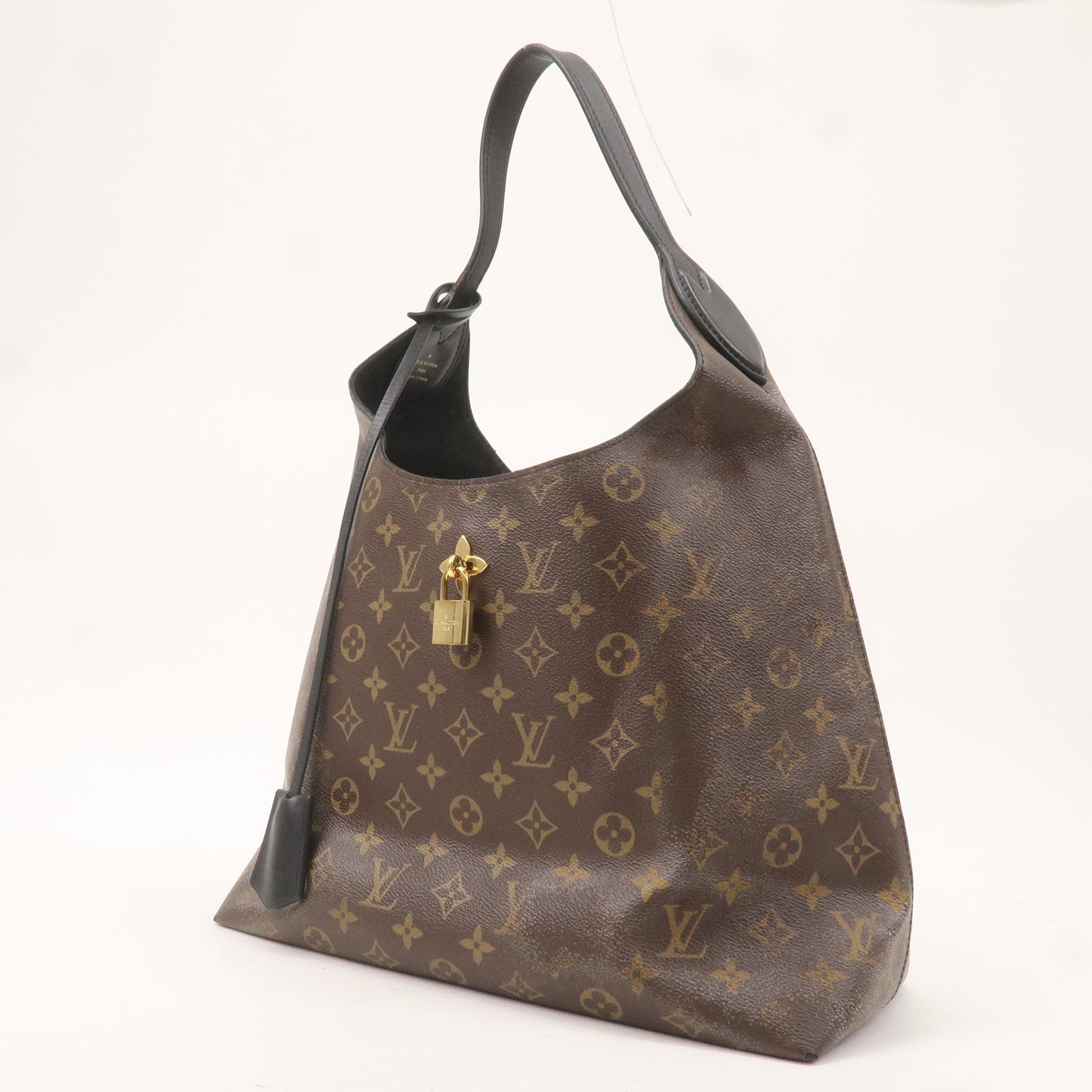 Louis Vuitton Monogram Flower Hobo Shoulder Bag Brown M43545