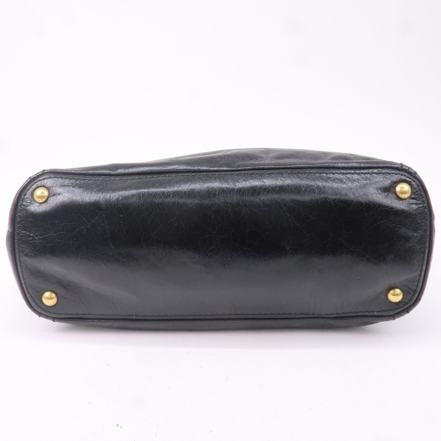 Prada Leather 2WAY Bag Shoulder Bag Hand Bag Black BN2151