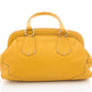 Prada Yellow Vitello Daino Leather Handbag