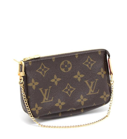 Louis Vuitton Mini Pochette Accessory Pouch Monogram Brown