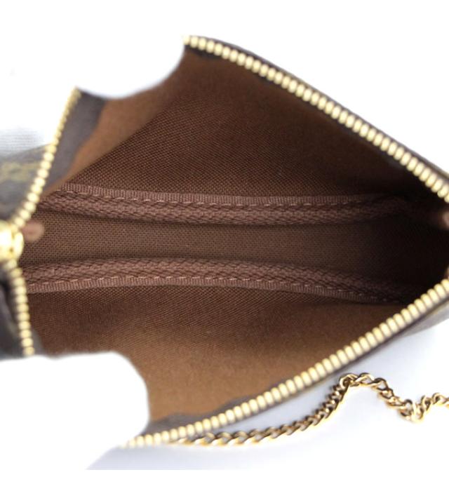 Louis Vuitton Mini Pochette Accessory Pouch Monogram Brown