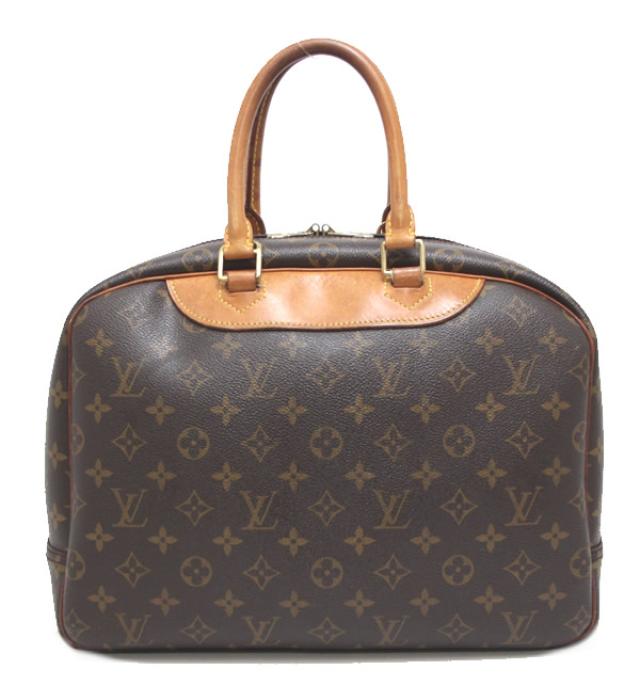 Louis Vuitton Deauville Handbag Bowling Vanity Monogram Brown