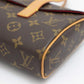 Louis Vuitton Sonatine Handbag Monogram Brown