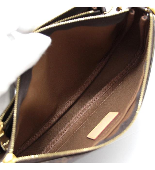 Louis Vuitton Multi Pochette Accessoire Monogram Rose Claire Brown