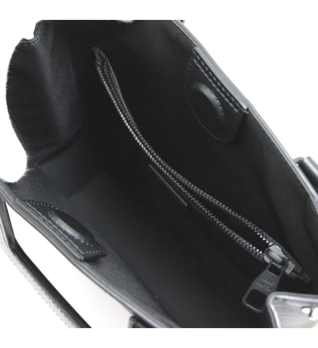 Louis Vuitton Epi Sac Plat Fold Shoulder Bag Black