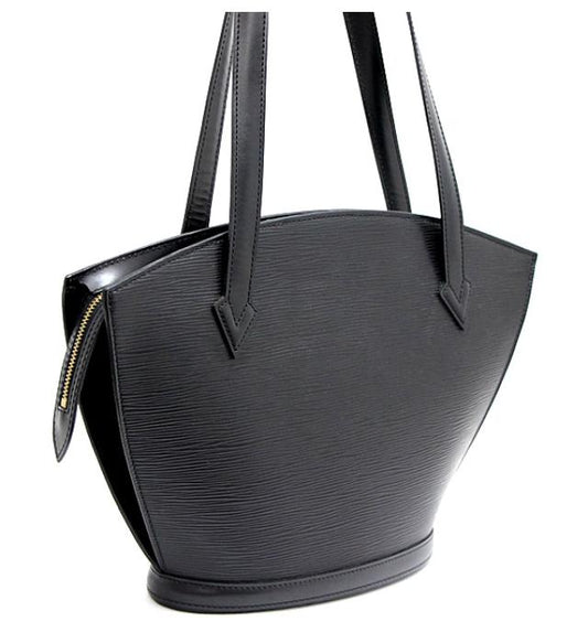 Louis Vuitton Saint-Jacques Shopping Epi Shoulder Bag Black