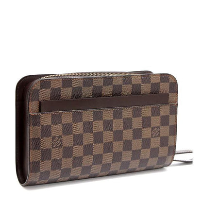 Louis Vuitton Damier Saint Louis Clutch Bag Brown