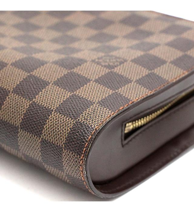 Louis Vuitton Damier Saint Louis Clutch Bag Brown
