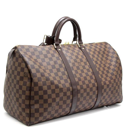 Louis Vuitton Keepall 50 Boston Bag Damier Brown