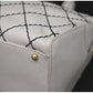 Chanel Wild Stitch Handbag White × Navy Stitch G Metal Fittings