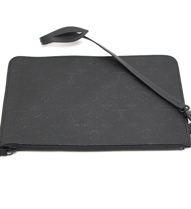 Louis Vuitton Monogram Shadow Tote Bag Black