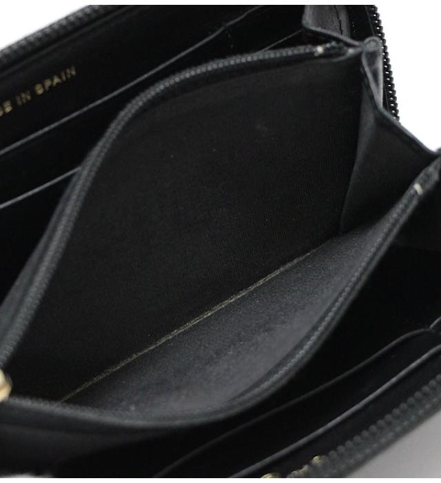 Chanel Boy Round Fastener Compact Wallet Soft Caviar Black