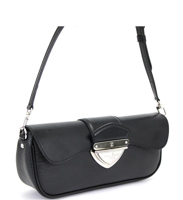 Louis Vuitton Pochette Montaigne Black Epi Storage Bag