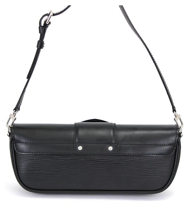 Louis Vuitton Pochette Montaigne Black Epi Storage Bag