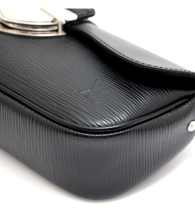 Louis Vuitton Pochette Montaigne Black Epi Storage Bag
