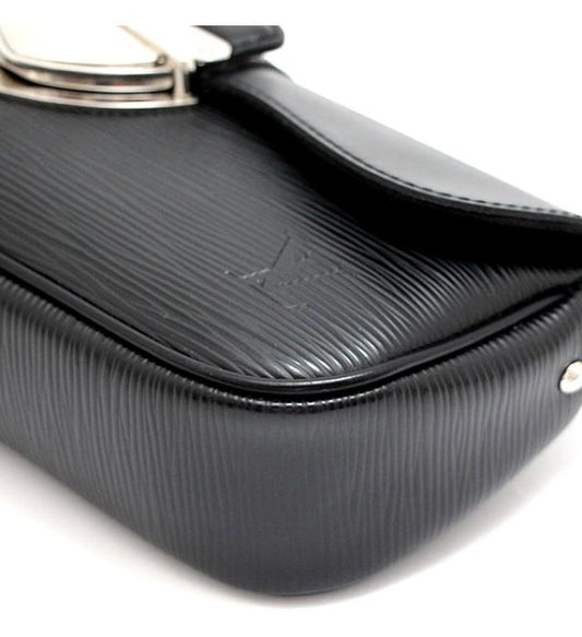 Louis Vuitton Pochette Montaigne Black Epi Storage Bag