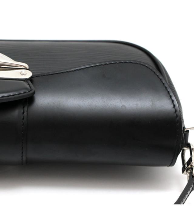 Louis Vuitton Pochette Montaigne Black Epi Storage Bag