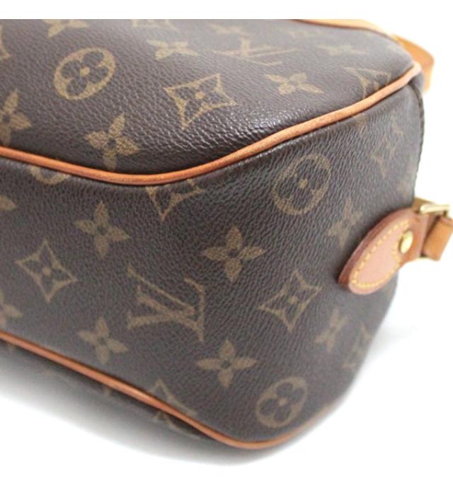 Louis Vuitton Blower Shoulder Bag Solid Monogram Brown