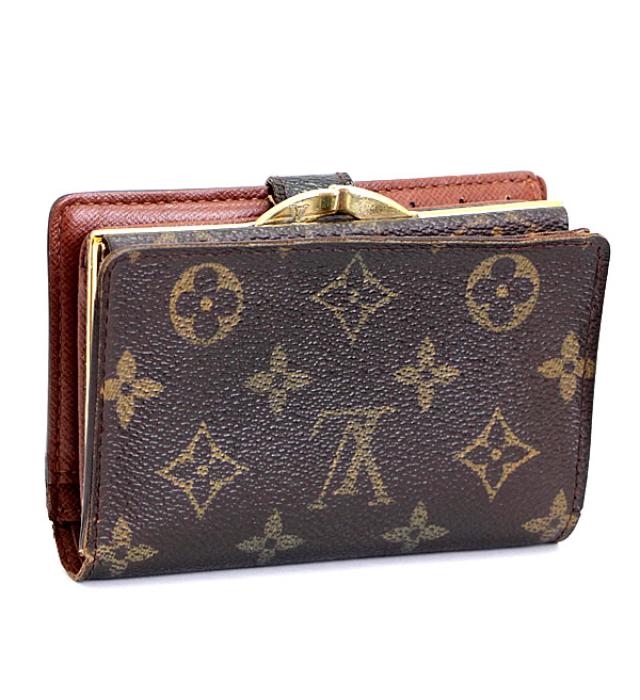 Louis Vuitton Portefeuille Vienois Clasp Wallet Monogram Brown