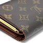 Louis Vuitton Portefeuille Vienois Clasp Wallet Monogram Brown
