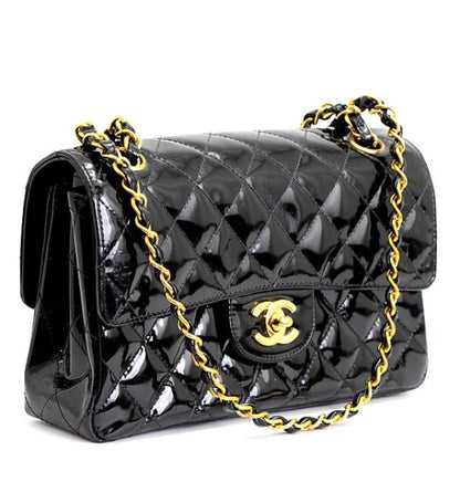 Chanel Double Face Double Sided Matelasse 23 Patent Black
