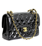 Chanel Double Face Double Sided Matelasse 23 Patent Black