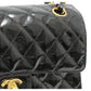 Chanel Double Face Double Sided Matelasse 23 Patent Black