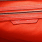 Celine Drummed Calfskin Mini Luggage Coquelicot