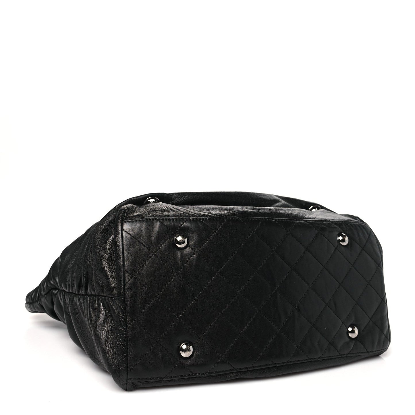 Amelia Lambskin Timeless Sharpei Chain Shoulder Bag Black
