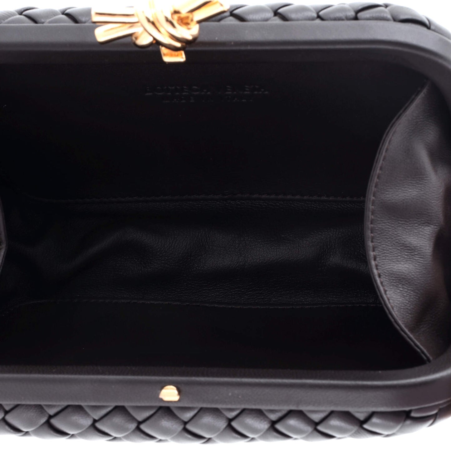 Box Knot Clutch NM Intrecciato Nappa Small