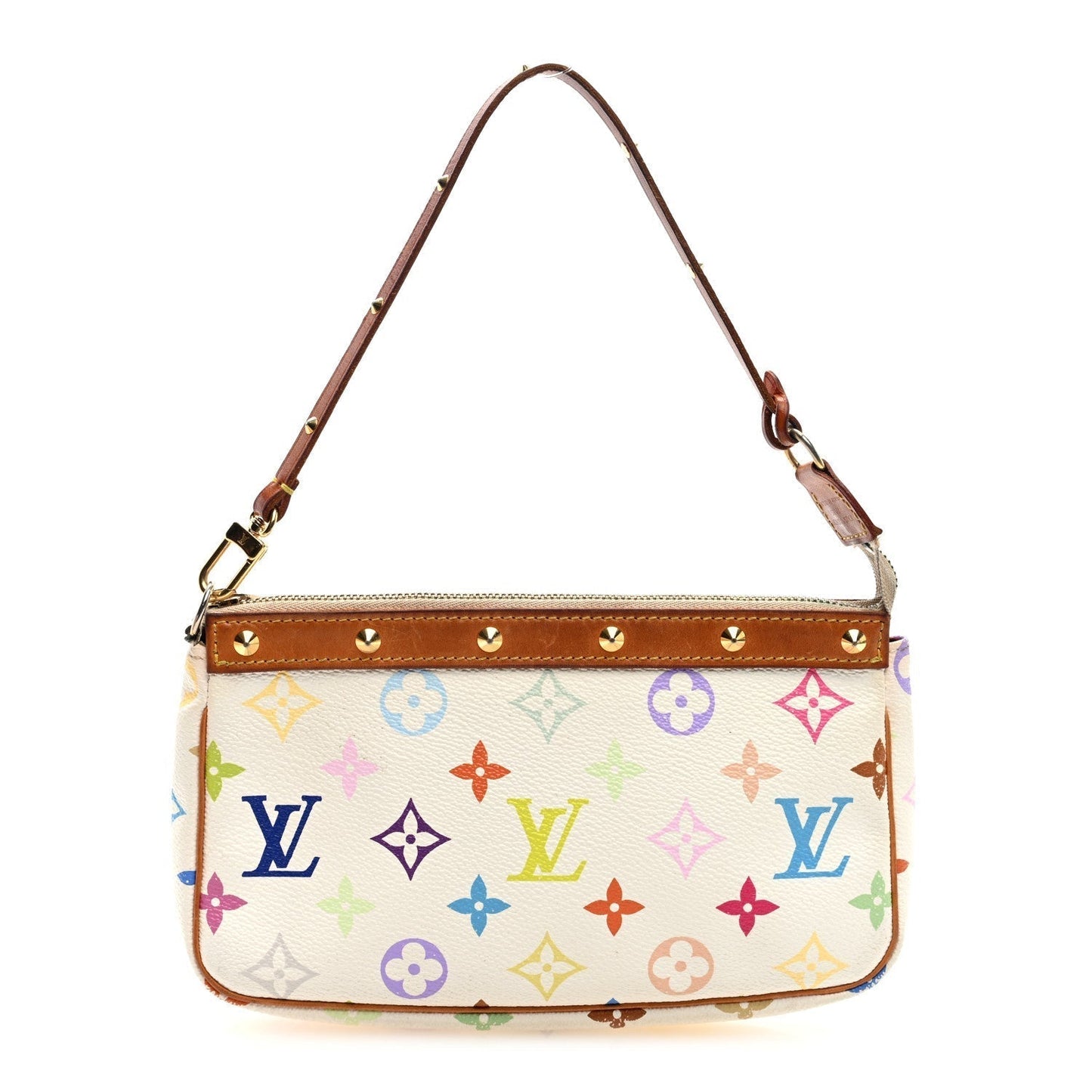 Louis Vuitton Monogram Pochette Accessories White