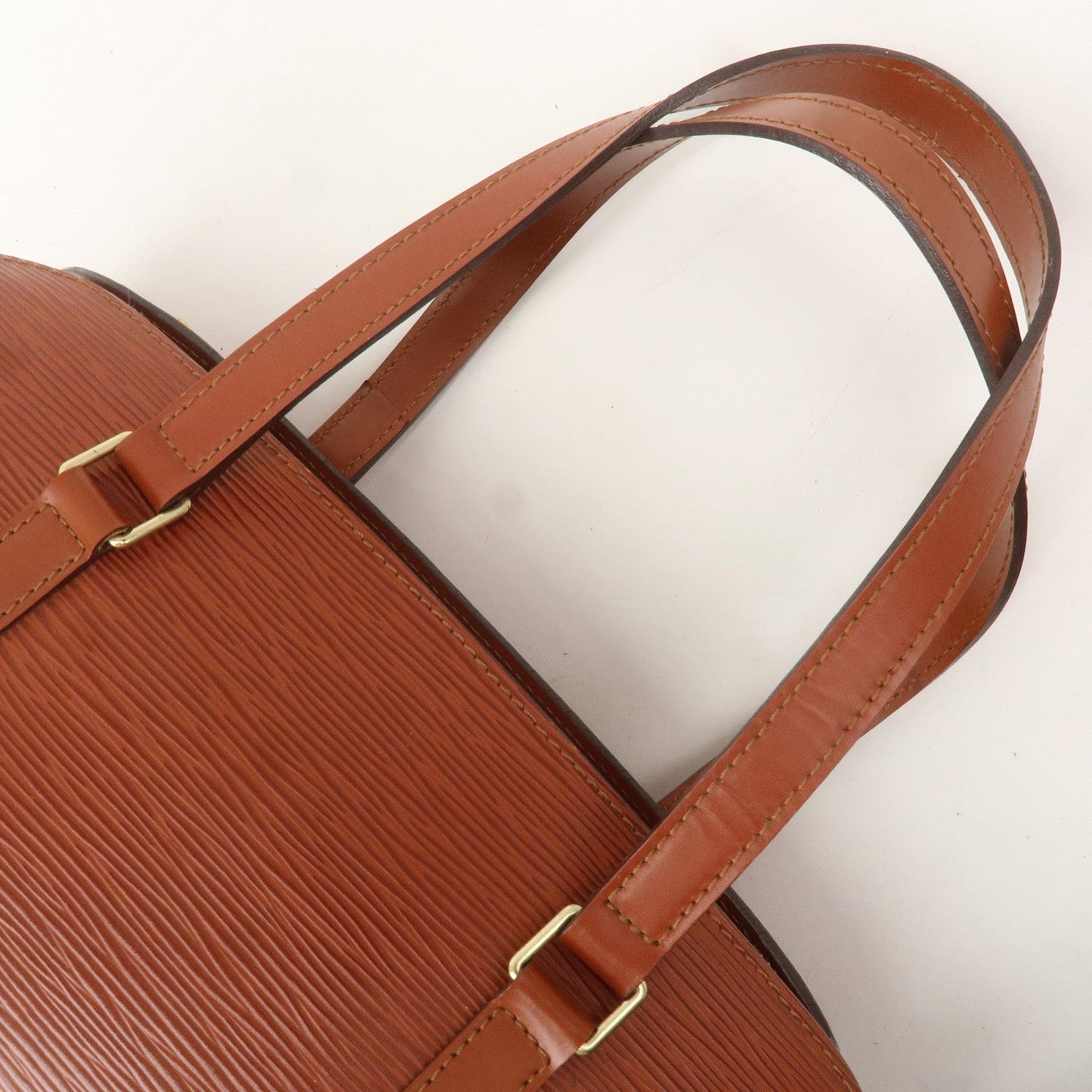 Louis Vuitton Epi Soufflot Shoulder Bag Kenya Brown M52223