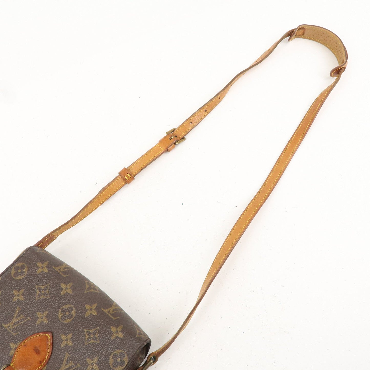 Louis Vuitton Monogram Saint Cloud MM Shoulder Bag Brown M51243