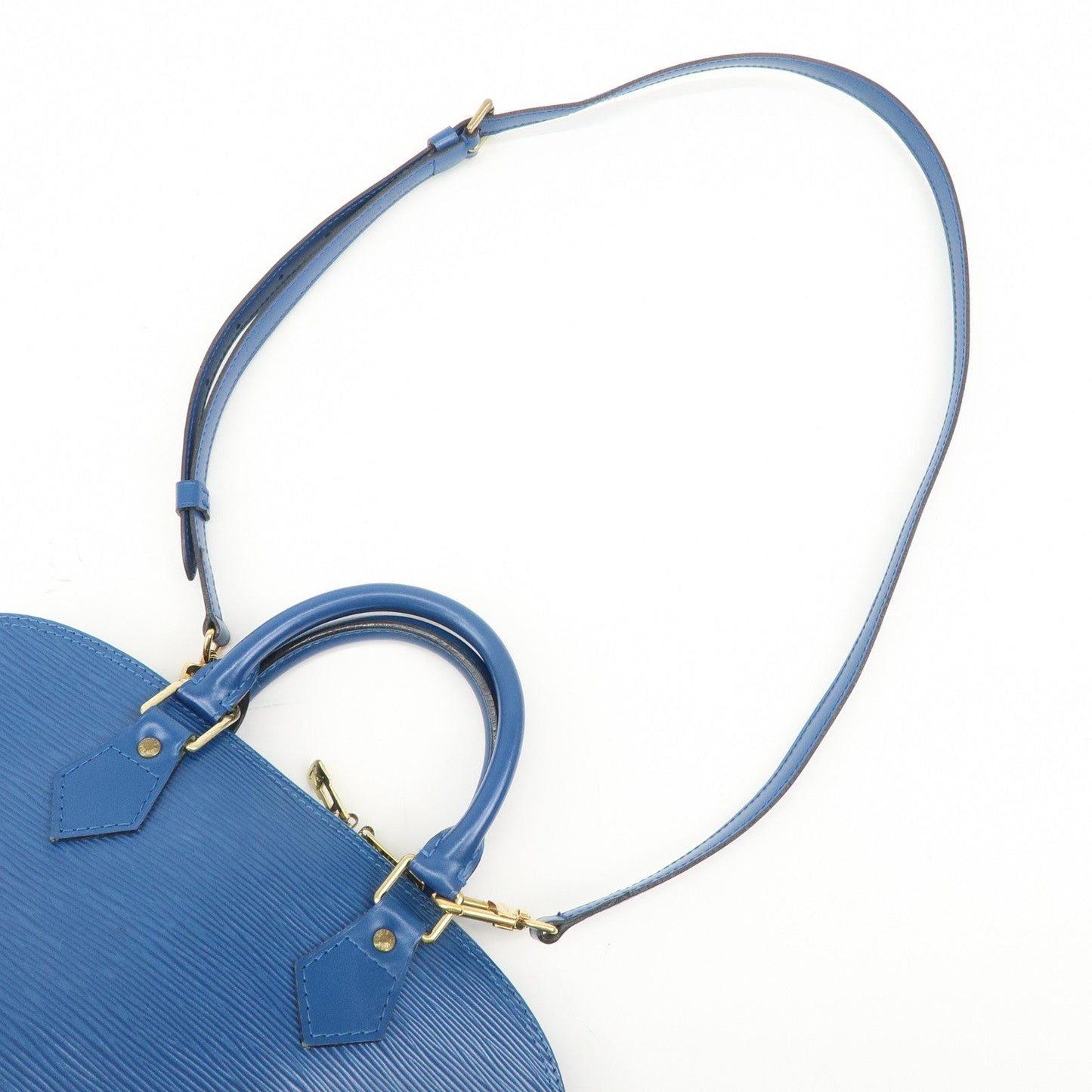 Louis Vuitton Epi Alma Hand Bag Shoulder Bag Toledo Blue M52145